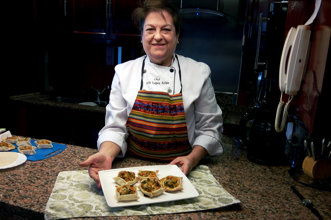 Mini tartas de vegetales - Chef Luly Lopez Arias